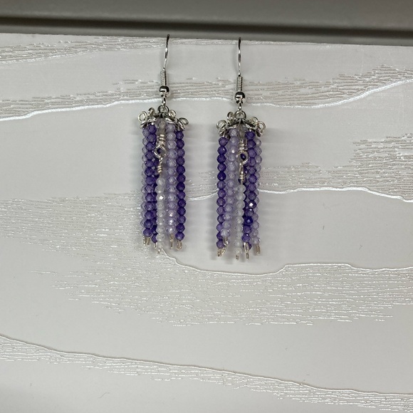 ✨Handmade Cubic Zirconia Wind Chime Earrings - Picture 4 of 4